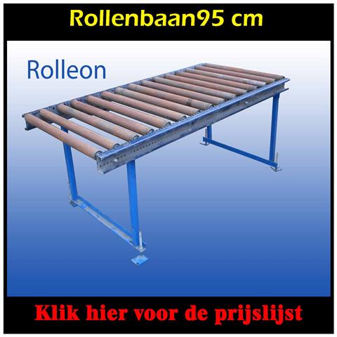 Stalen rollenbaan 95 cm breed